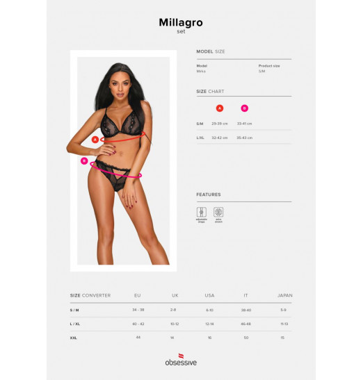 Соблазнительный комплект белья Millagro