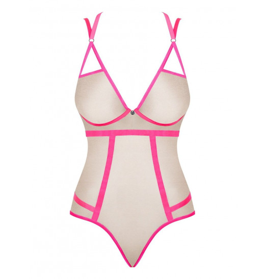 Эффектное боди Nudelia с двойными бретелями