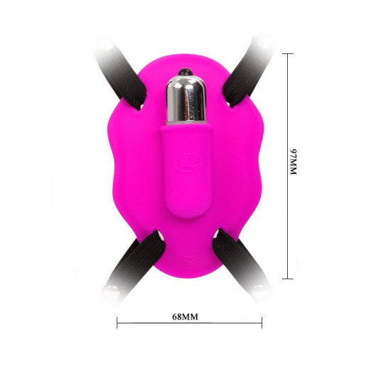 Нежный вибростимулятор для клитора Love Rider на ремешках