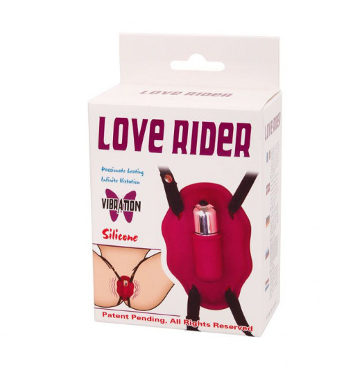 Нежный вибростимулятор для клитора Love Rider на ремешках