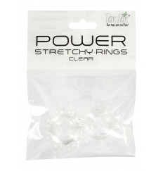 Набор прозрачных эрекционных колец POWER STRETCHY