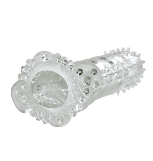 Насадка на пенис со стимуляцией предвагинальной зоны - 14 см.