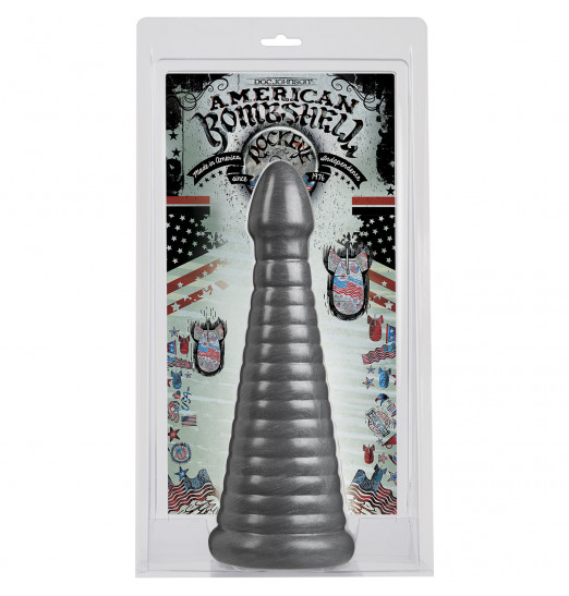 Серая анальная пробка Rockeye - 28 см.