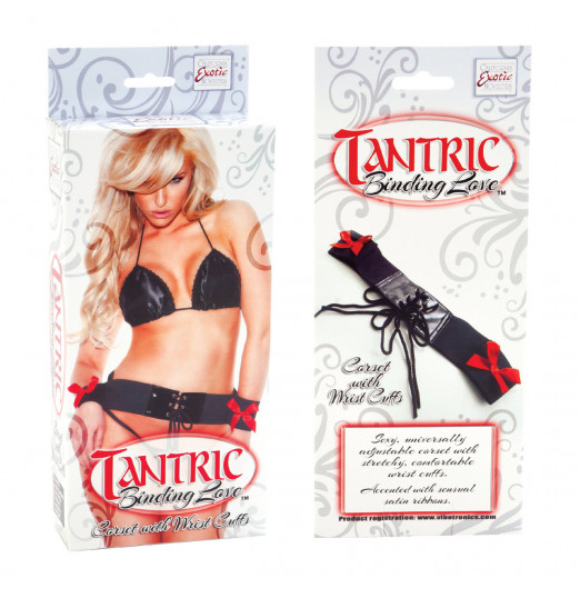 Фиксация рук к телу Tantric Binding Love Corset with Wrist Cuffs