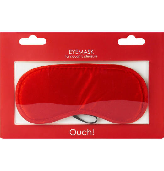 Красная плотная маска для сна и любовных игр