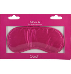 Розовая плотная маска для сна и любовных игр