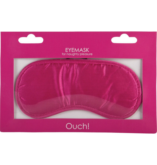 Розовая плотная маска для сна и любовных игр