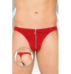 Мужские трусы-стринги на молнии спереди