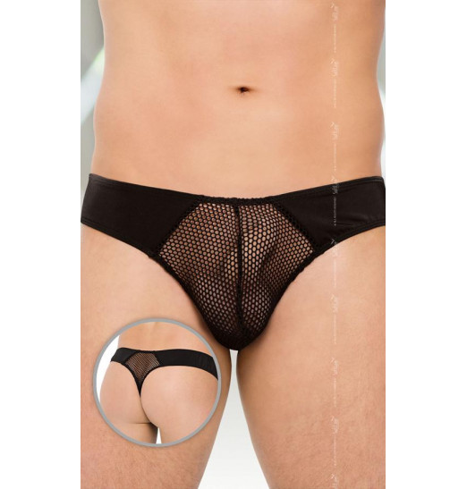 Мужские трусы с полупрозрачными вставками из сетки