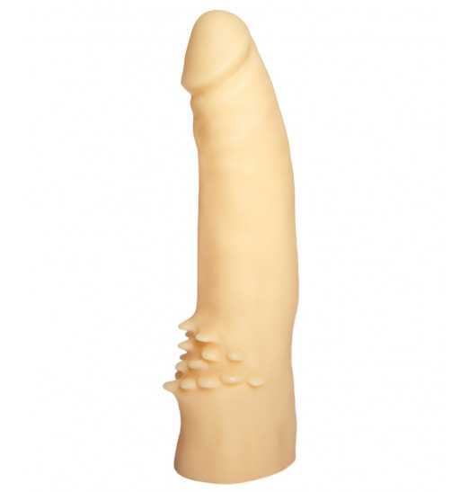 Реалистичный пустотелый фаллоимитатор с шипами у основания - 17 см. Реалистичный пустотелый фаллоимитатор с шипами у основания - 17 см.