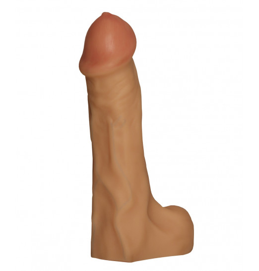 Реалистичная насадка для трусиков Harness с плугом - 21 см.