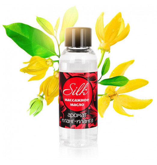 Массажное масло Silk с ароматом иланг-иланга - 50 мл.