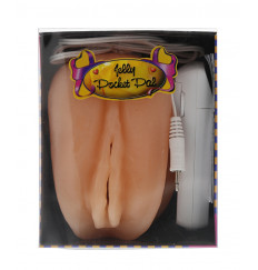 Мастурбатор-вагина с вибрацией ELLY POCKET PAL VAGINA MULTISPEED