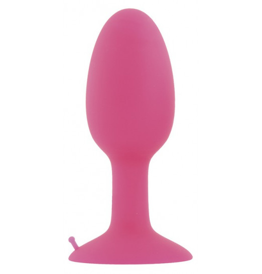Розовая пробка POPO Pleasure со встроенным вовнутрь стальным шариком - 10,5 см. Розовая пробка POPO Pleasure со встроенным вовнутрь стальным шариком - 10,5 см.