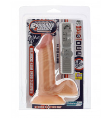 Телесный вибратор-реалистик ROMANTIC CHARMER - 15,2 см.