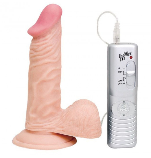 Телесный вибратор-реалистик ROMANTIC CHARMER - 15,2 см.