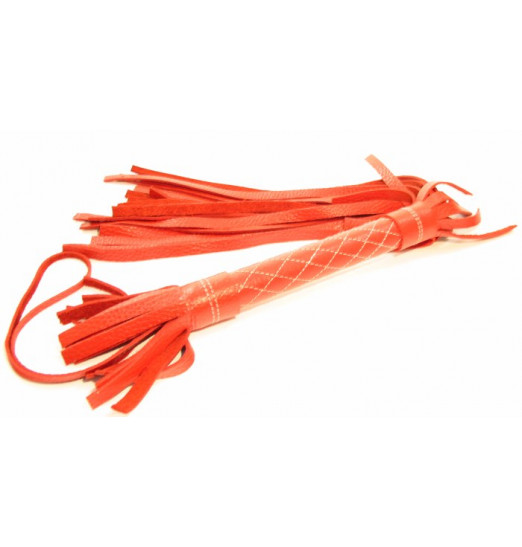 Красная плетка из натуральной кожи Красная плетка из натуральной кожи