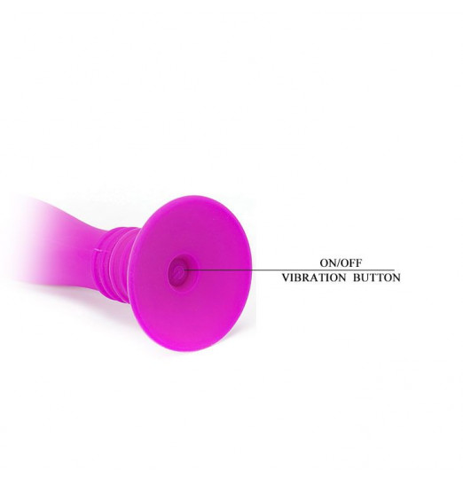 Анальный вибростимулятор Booty Passion на присоске - 12 см.