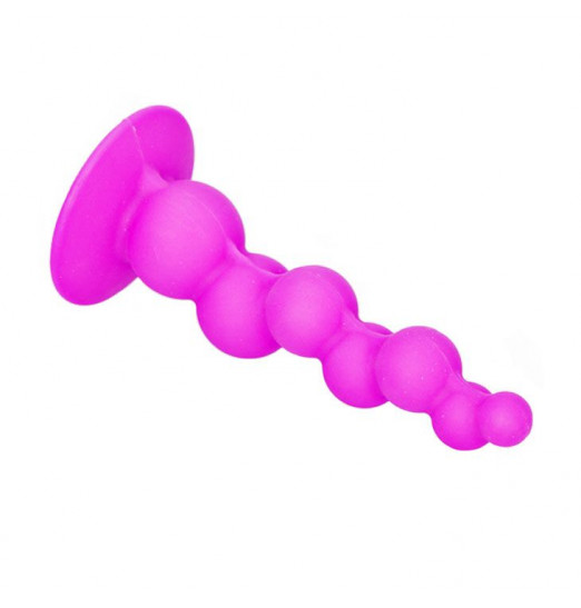 Рельефная лиловая елочка Booty Passion с присоской - 15 см.