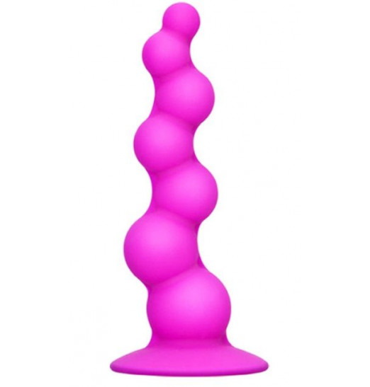 Рельефная лиловая елочка Booty Passion с присоской - 15 см.