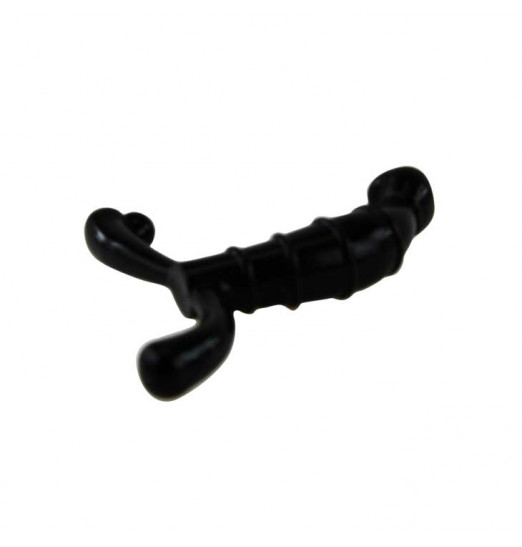 Чёрный стимулятор простаты с рёбрышками Чёрный стимулятор простаты с рёбрышками