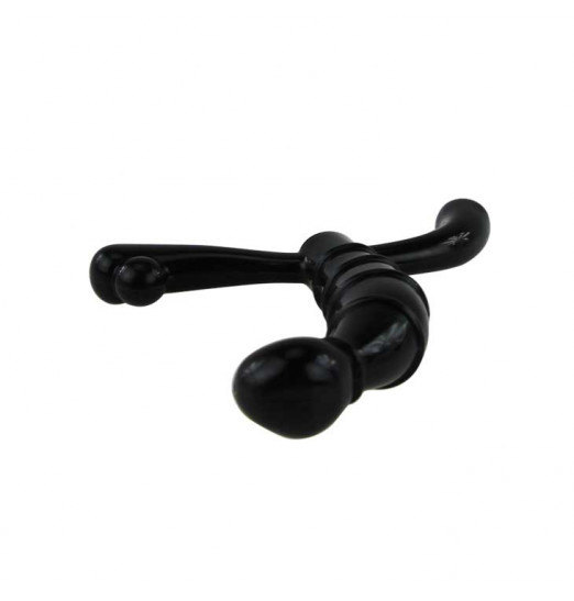 Чёрный стимулятор простаты с рёбрышками Чёрный стимулятор простаты с рёбрышками