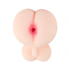 Анус-мастурбатор с мошонкой и вибрацией