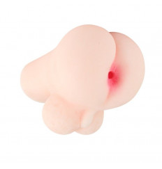 Анус-мастурбатор с мошонкой и вибрацией