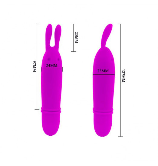 Лиловый вибратор с ушками Boyce - 12,7 см. Лиловый вибратор с ушками Boyce - 12,7 см.