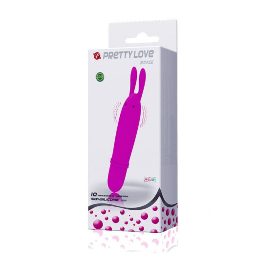 Лиловый вибратор с ушками Boyce - 12,7 см. Лиловый вибратор с ушками Boyce - 12,7 см.