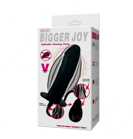 Расширяющийся вибратор Bigger Joy - 15,5 см.