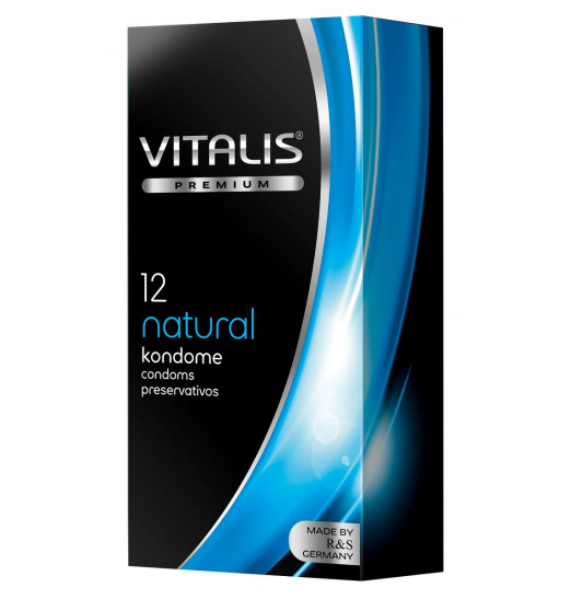 Классические презервативы VITALIS PREMIUM natural - 12 шт.