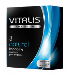 Классические презервативы VITALIS PREMIUM natural - 3 шт. Классические презервативы VITALIS PREMIUM natural - 3 шт.