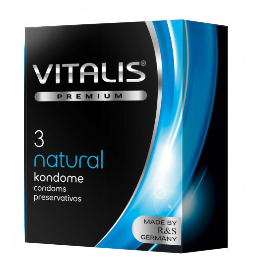 Классические презервативы VITALIS PREMIUM natural - 3 шт. Классические презервативы VITALIS PREMIUM natural - 3 шт.