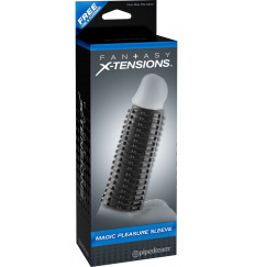 Чёрная насадка Magic Pleasure Sleeve - 13 см.