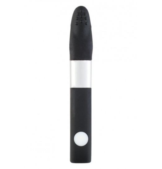 Чёрный клиторальный вибратор с 8Gb USB памяти и 7 режимами вибрации