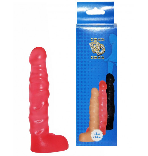 Розовый анальный стимулятор с мошонкой - 14 см. Розовый анальный стимулятор с мошонкой - 14 см.