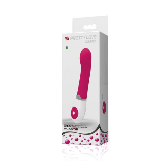 Розовый вибратор Daniel - 19,5 см. Розовый вибратор Daniel - 19,5 см.