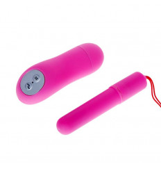 Розовая удлиненная вибропуля Magic x20