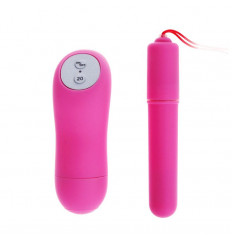Розовая удлиненная вибропуля Magic x20