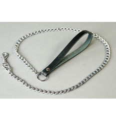 Поводок на кожаной ручке Поводок на кожаной ручке