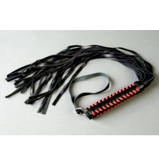 Флогер с двухцветной плетеной ручкой