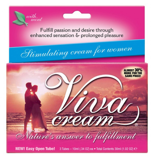 Стимулирующий крем VivaCream для женщин - 30 мл.