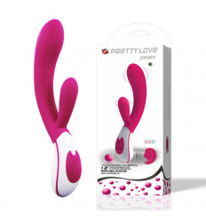 Вибромассажер Uriah со стимуляцией клитора и голосовым контролем - 21,5 см.