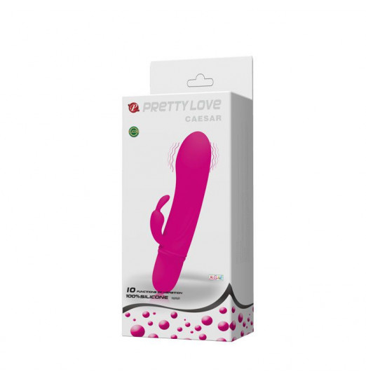 Мини-вибромассажер Caesar с клиторальным стимулятором - 11,7 см. Мини-вибромассажер Caesar с клиторальным стимулятором - 11,7 см.