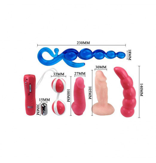 Розовый вибронабор в коробке