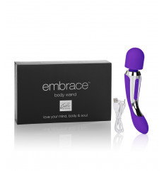 Фиолетовый вибромассажер Body Wand Massager - 22,25 см.
