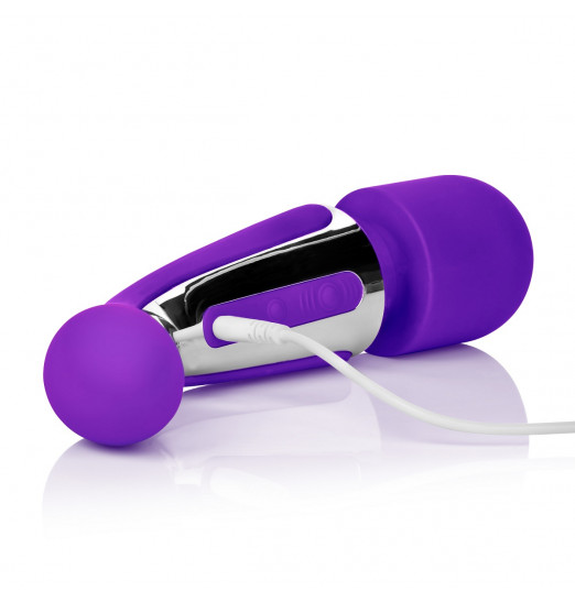 Фиолетовый вибромассажер Body Wand Massager - 22,25 см.