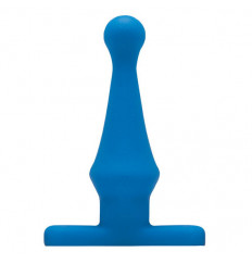 Голубая анальная пробка Bum Buddies Tease My Tush Advanced Silicone Anal Plug - 15 см.
