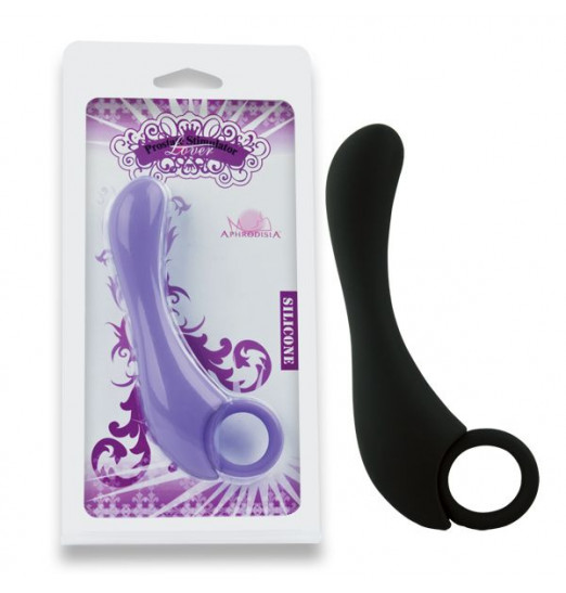 Чёрный стимулятор простаты Prostate Stimulator Lover - 13 см. Чёрный стимулятор простаты Prostate Stimulator Lover - 13 см.